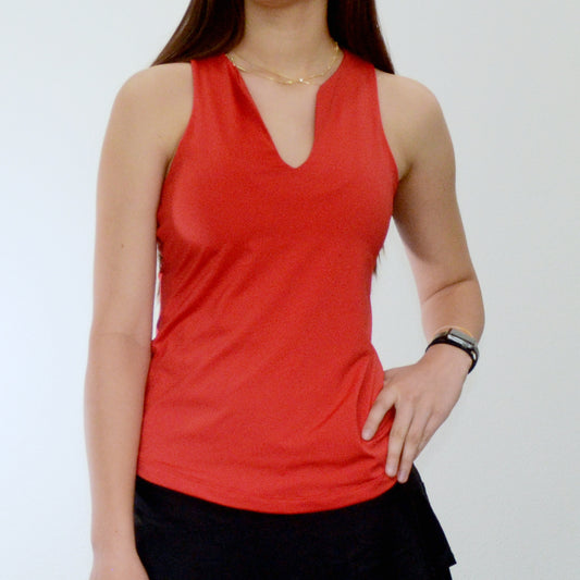 Blusa sin mangas Lycra Love roja