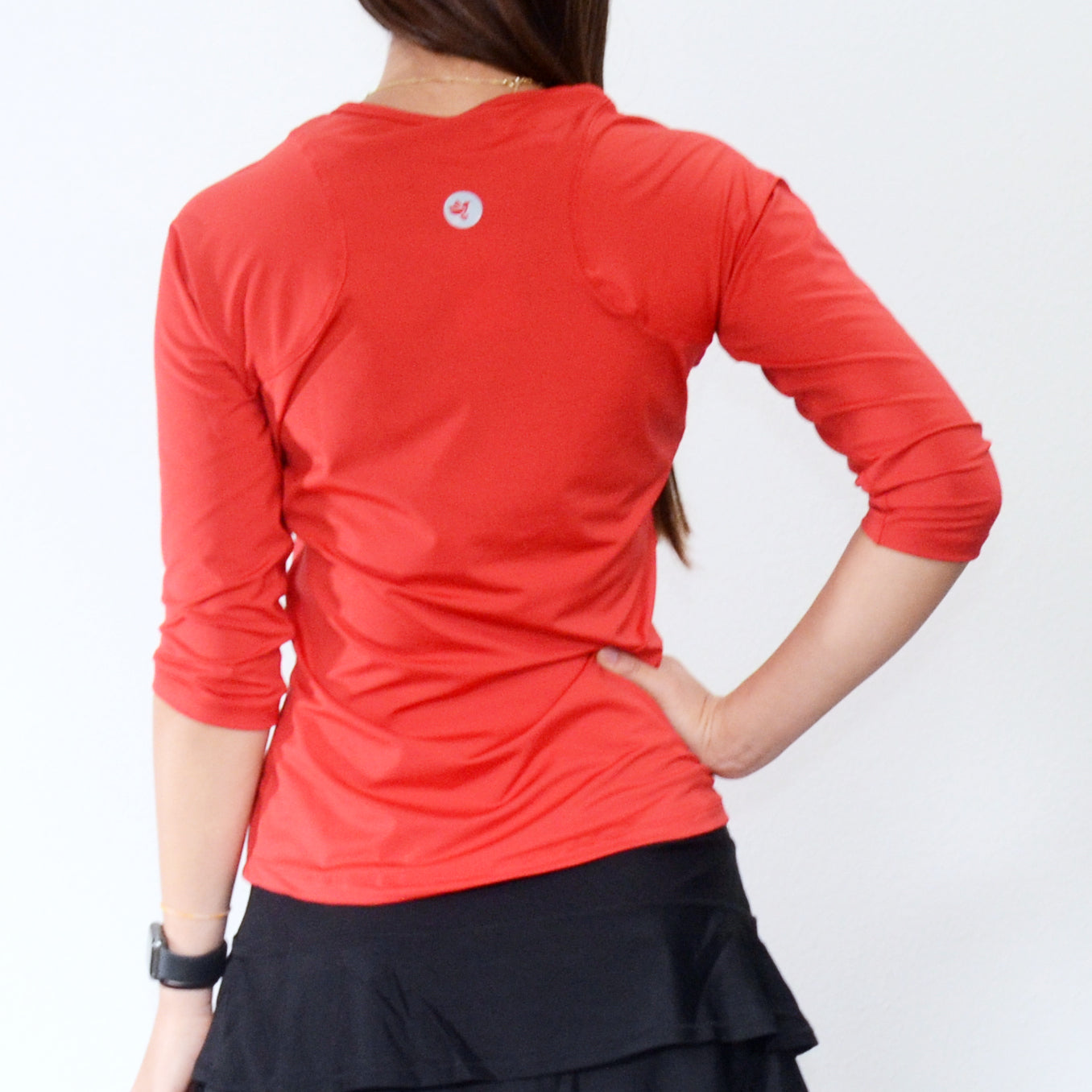 Garnet 3/4 Sleeve in Red